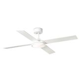 SAINT Ø1320MM WHITE 4 WHITE BLADES 24W CCT