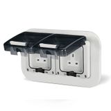 13A DOUBLE UNSWITCHED SOCKET IP66 M95X2