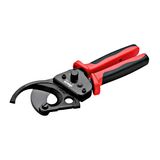 One-hand ratchet cable cutter