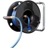 Compressor hose reel Anti Twist 20m Hose-Ø 9/15mm Fittings DIN