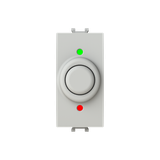 Electronic dimmer with rotary control for resistive loads 100-500W, 230V~ 50/60Hz White - Chiara