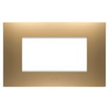 EGO PLATE - IN PAINTED TECHNOPOLYMER - 4 MODULES - GOLD - CHORUSMART