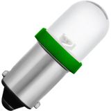 Ba9s Single Led T8.5x28 230V 3mA AC/DC Water Clear Green 20Khrs