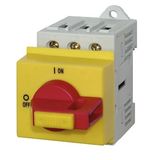 Emergency-Stop Main Switch 3-pole, modular, 32A, 12.5kW