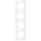 Karre Accessory White Four Gang Frame