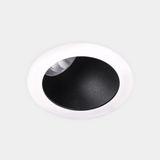 Downlight Play Deco Asymmetrical Round Fixed 11.9W LED neutral-white 4000K CRI 90 33.2º PHASE CUT Black/White IP54 1171lm