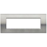 LL - COVER PLATE 7P BRUSHED STEEL