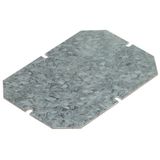 Mounting plate - for boxes 220x170 mm - galvanized steel - 1.5 mm thick