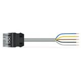 pre-assembled connecting cable Eca Plug/open-ended gray