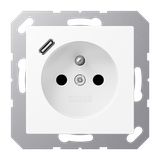 Socket fren/belg with USB type C A1520F-18CWWM