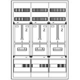 Z„hlerverteiler 3xZF, H=1100 B=800 T=210mm