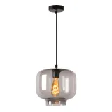 MEDINE Pendant 1x E27 40W Smoke Glass