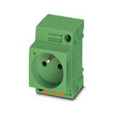 Socket outlet for distribution board Phoenix Contact EO-E/PT/SH/LED/GN 250V 16A AC