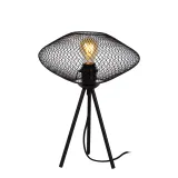 Lucide MESH - Table lamp - Ø 30 cm - 1xE27 - Black