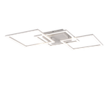 Trail LED ceiling lamp 3-pc matt white