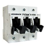 TYTAN II, D02 Fuse switch disconnector, 3-pole, 63A