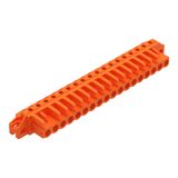 THT female header angled Pin spacing 5.08 mm orange