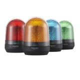 Harmony XVR, Illuminated beacon with buzzer, orange, Ø100, 70...90 dB, integral LED, 100...230 V AC