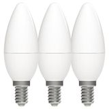 LED SMD Bulb - Candle C35 E14 4.9W 470lm 2700K Opal 240°  - 3-pack