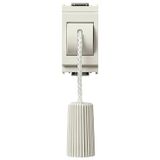 1P NC 10A cord-operated push white