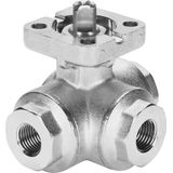 VZBA-3/4"-GGG-63-32L-F0405-V4V4T Ball valve
