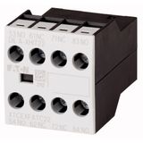 Auxiliary contact module, Type: high version, 4 pole, Ith= 16 A, 2 N/O, 2 NC, Front fixing, Screw terminals, MSC