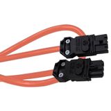 Orange Power cable 3m long for IEC Multi-fixing LED lamps