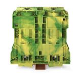 2-conductor ground terminal block 120 mm² lateral marker slots green-y