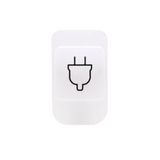 LENS WITH ILLUMINABLE SYMBOL - SOCKET-OUTLET