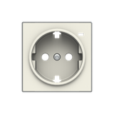 8588.8 BL Cover plate for Schuko socket outlet w/ lens - Soft White Socket outlet Central cover plate White - Sky Niessen