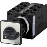Multi-speed switches, T3, 32 A, centre mounting, 7 contact unit(s), Contacts: 13, 60 °, maintained, Without 0 (Off) position, 1-2-3, Design number 161