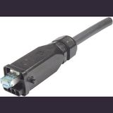 Han3A RJ45 Hybrid GL Cat6A plug 8+4p pl.