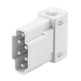 Module insert for industrial connector, Series: ModuPlug, PUSH IN with