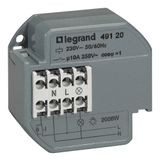 Single pole latching relay - silent - 10 A - surface-mounting