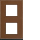 GALLERY FRAME 2x2 F. VERTICAL COFFEE LEATHER