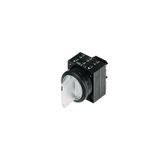 22MM PLASTIC ROUND ACTUATOR: SELECTOR SWITCH LATCHING 3 SWITCH POSITIONS  3SB3001-2DA71