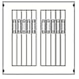 AG178 Cover, Field width: 3, Rows: 0, 750 mm x 750 mm x 26.5 mm, IP2XC