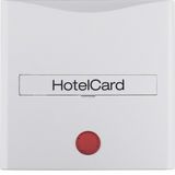 Centre plate impr. f.push-b. f.hotel card, redlens , S.1/B.3/B.7, p.wh