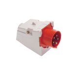 CEE-wall mounted inlet 32A, 5-pole, 6h