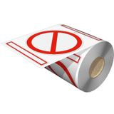 Device marking, Printed characters: neutral, Vinyl film, red-white