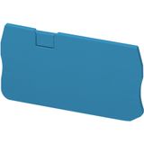 END COVER, 3PTS, 2,2MM WIDTH, BLUE, FOR SPRING TERMINALS NSYTRR23, NS