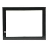 Trim frame for flush mounting of UX One and Ux Touch hotel touch controls - black