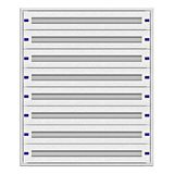 Modular chassis 4-24K, 8-rows, complete