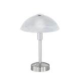 Donna LED table lamp brushed steel