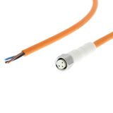 Sensor cable, M8 straight socket (female), 3-poles, PP detergent and w