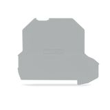 Separator plate oversized upper deck snap-fit type gray