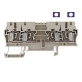 Feed-through terminal block, Tension-clamp connection, 2.5 mm², 800 V,