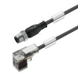 Valve cable (assembled), Straight plug - valve plug, DIN design C (8 m