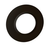 Dooxie round finishing plate 1 post, velvet black finish