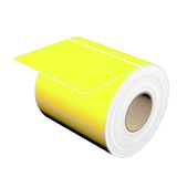 Device marking, Self-adhesive, halogen-free, 101 mm, Polyester, yellow